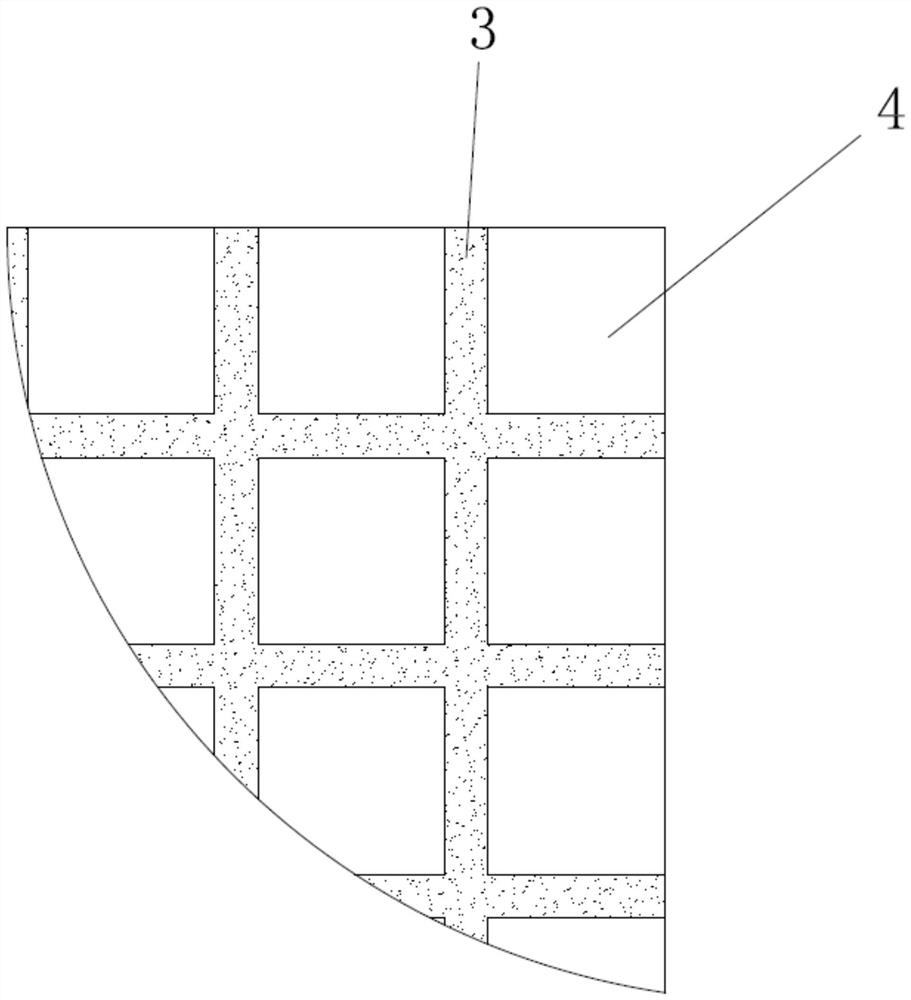 Metallized isolated scintillation ceramic array structure and preparation method thereof