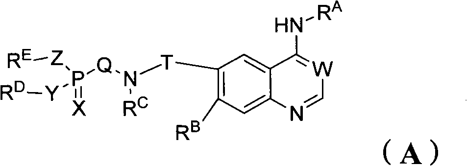 Phosphorus containing quinazoline compounds and methods of use