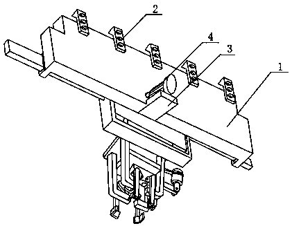 Automatic clamping and mounting mechanism of mattress surrounding edge rim