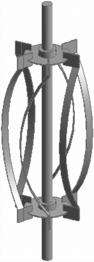 Rigid-flexible combined paddle for enhancing the fluid mixing effect