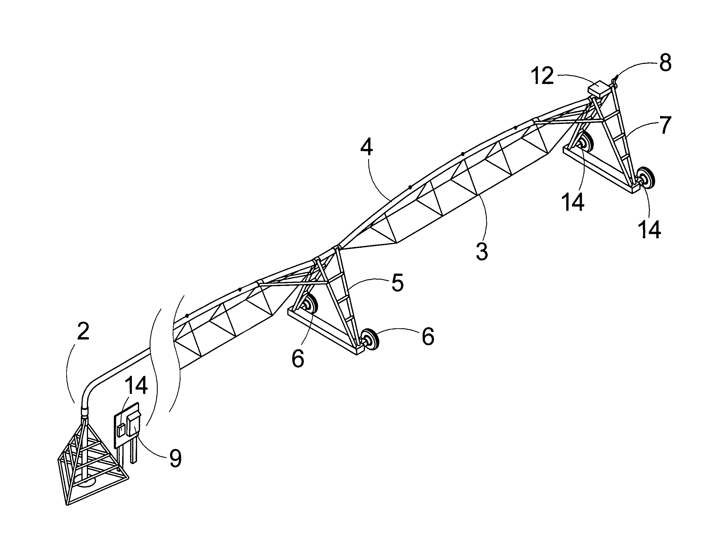 Center pivot irrigation system position sensing system