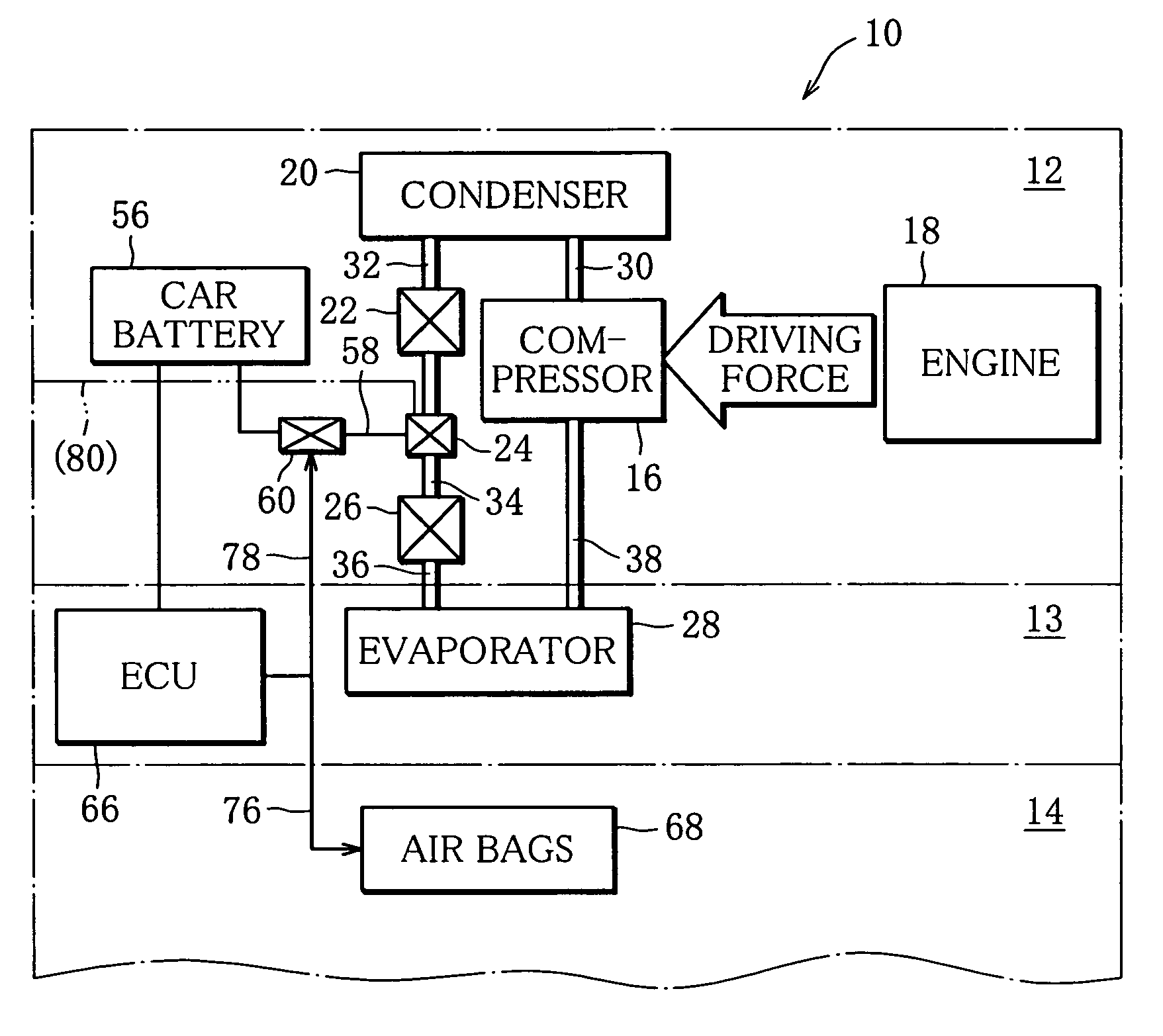 Air-conditioning system for vehicle