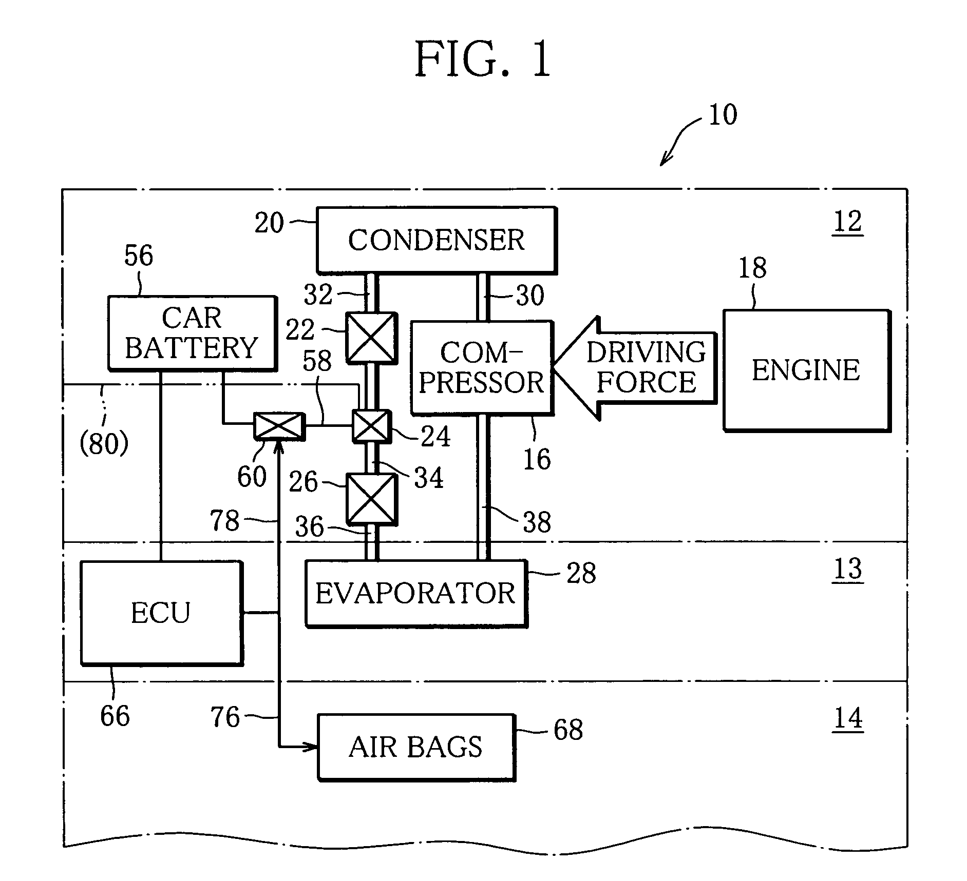 Air-conditioning system for vehicle