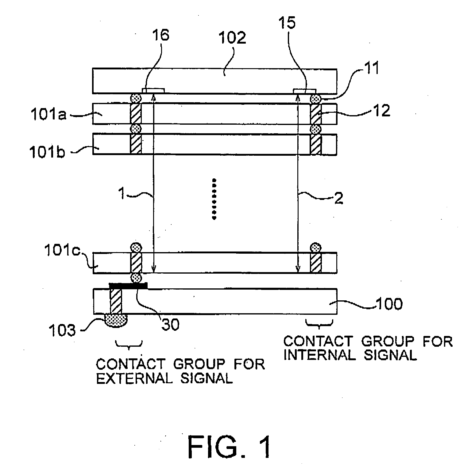 Stacked semiconductor device