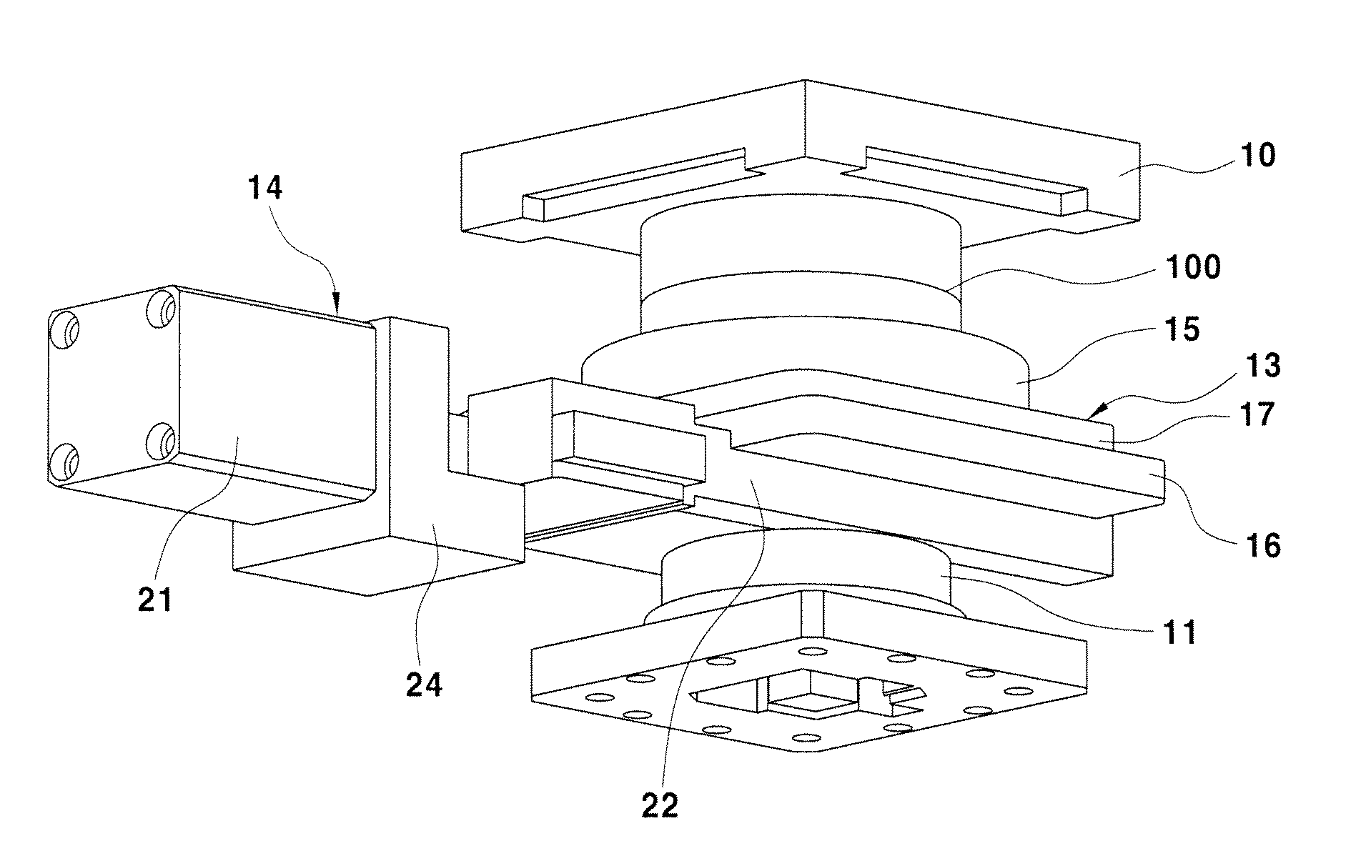 Molding apparatus for rotor of motor