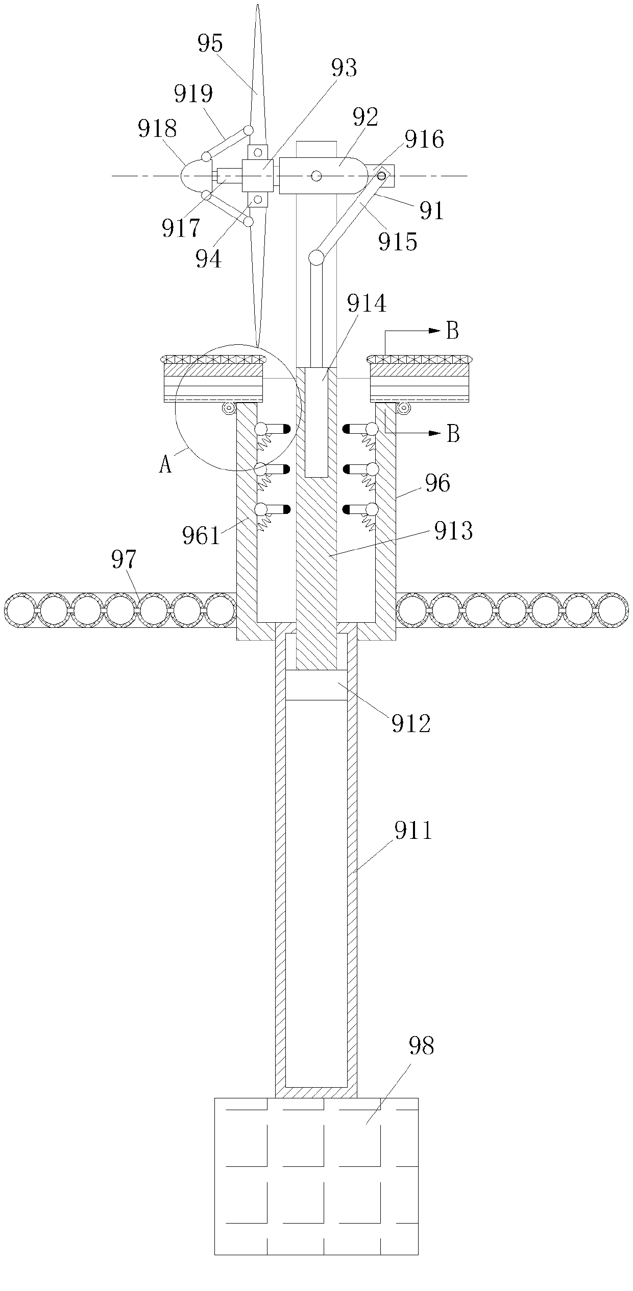 Protection type offshore wind turbine generator