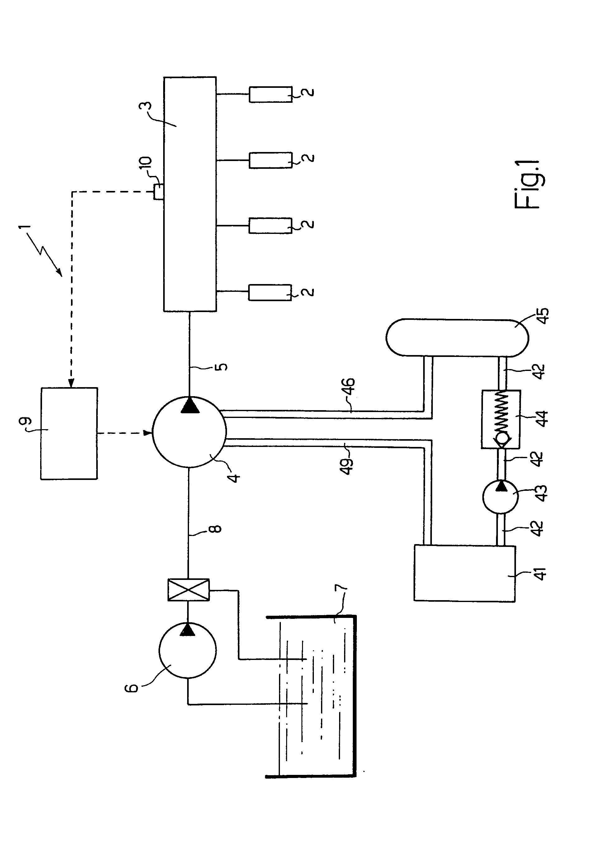 Internal combustion engine hydraulic fuel pump