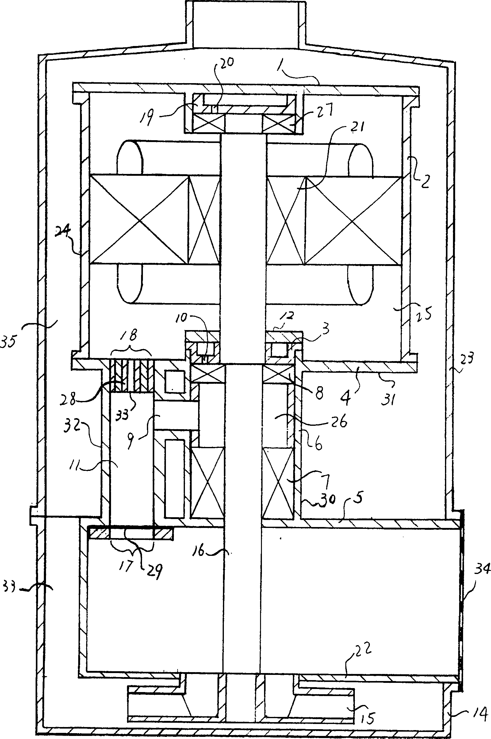 Sand-discharging submerged pump