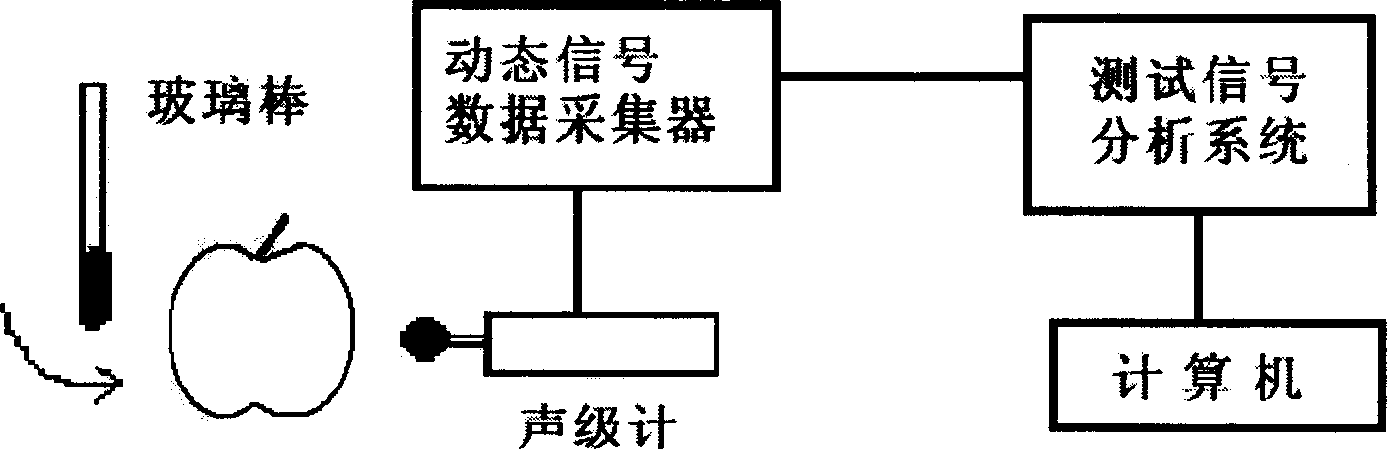 Non-destructive detection method for quality of apple when stored in refrigerator and shelf