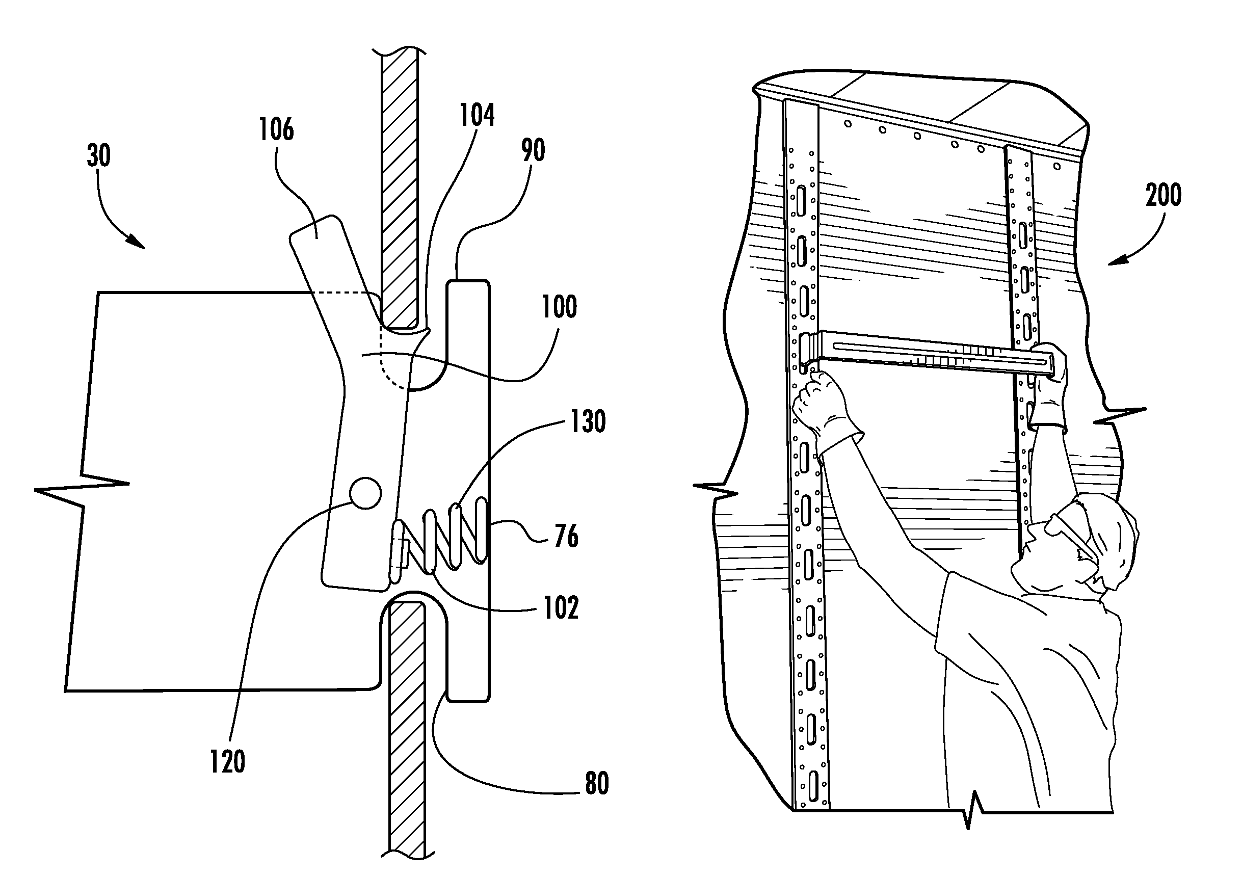 Truck trailer removeable rack