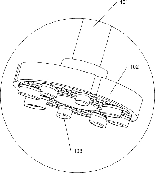 Device for automatically dipping iodine tincture with medical cotton swab