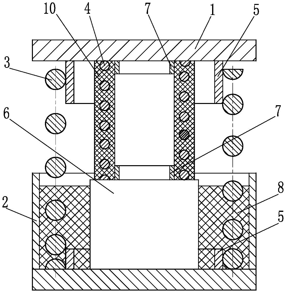 Non-linear combined spring vibration isolator