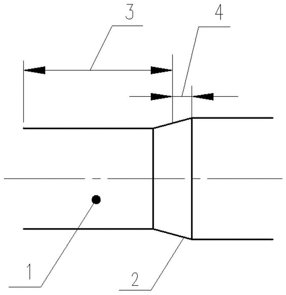 Shaft part with surface local quenching transition area and machining process