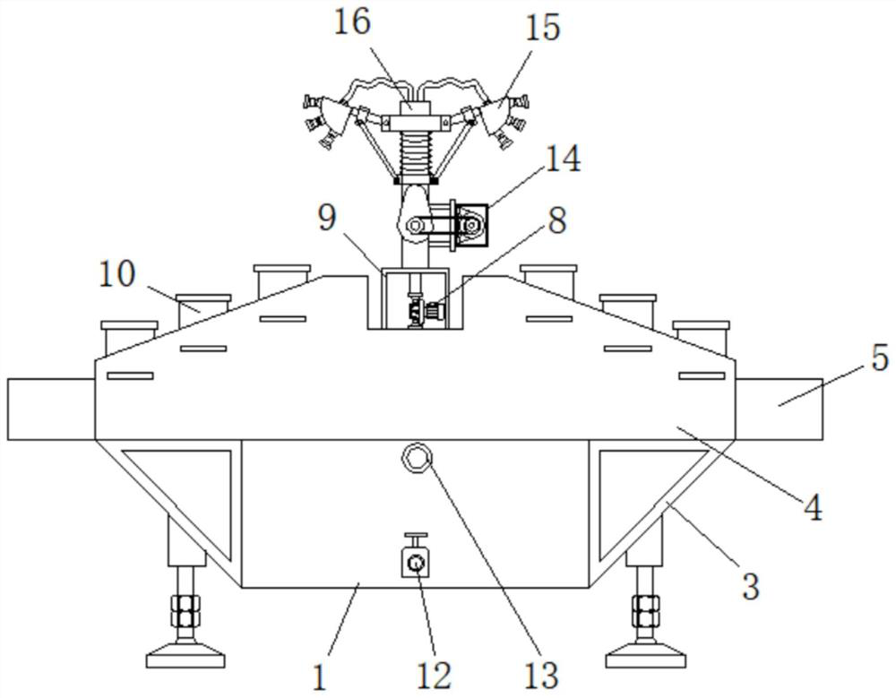 Watering device for planting longya lilies and planting method