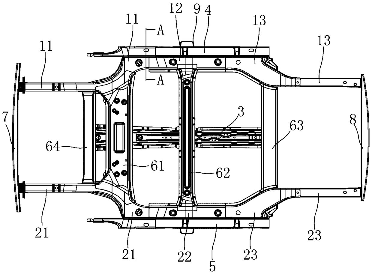 Electric vehicle lower frame and electric vehicle