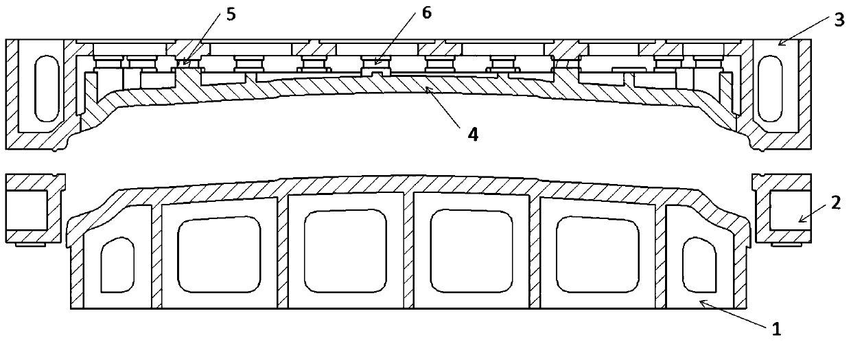 Trial-produced die for outer plate of engine cover