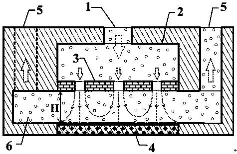 A kind of electronic device heat dissipation method of array jet, solid-liquid phase change coupling