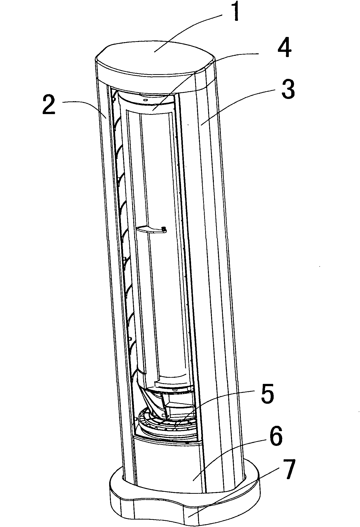 Indoor unit of vertical type air conditioner