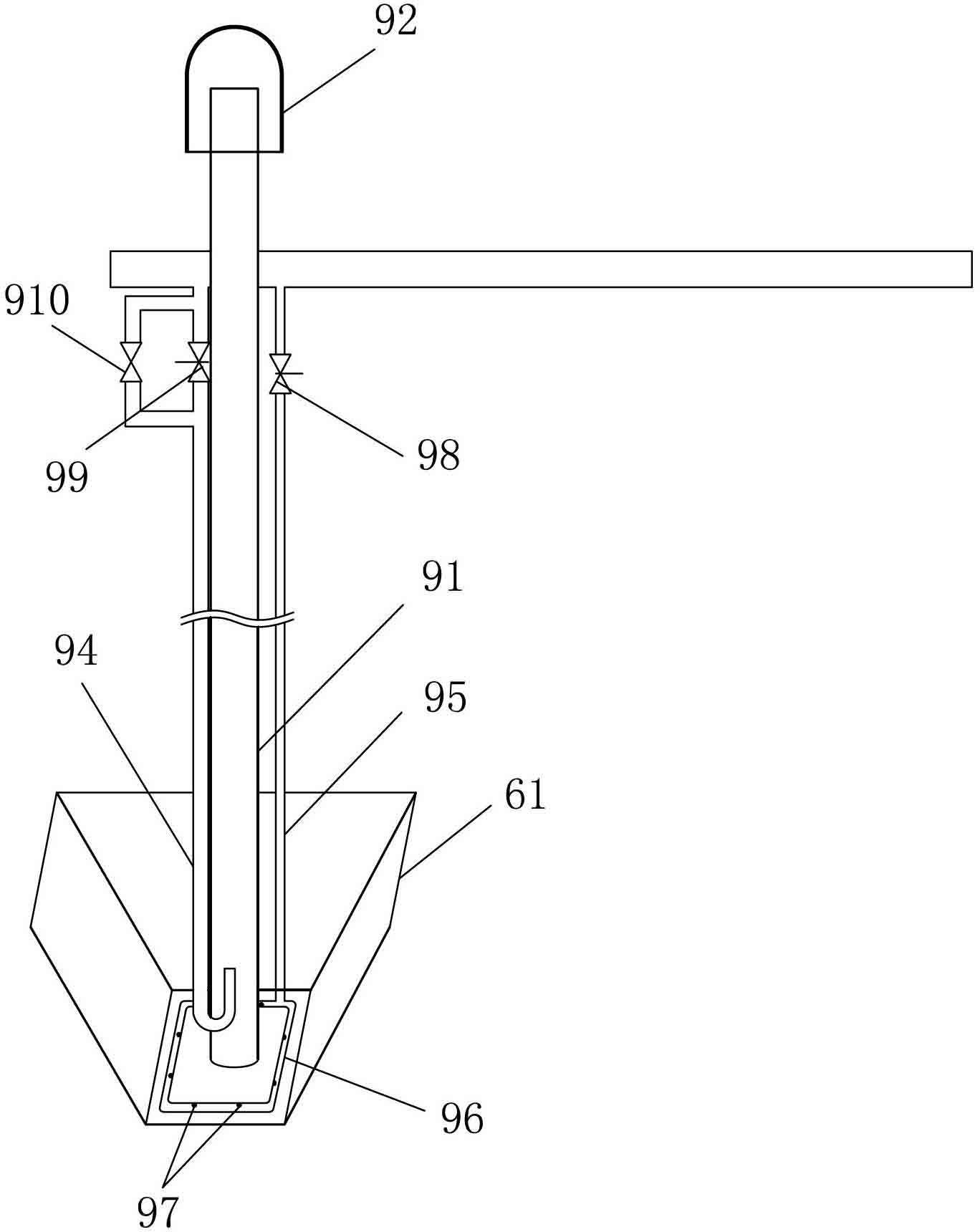 Middle-set type high density sediment water purification tank and purification technology thereof