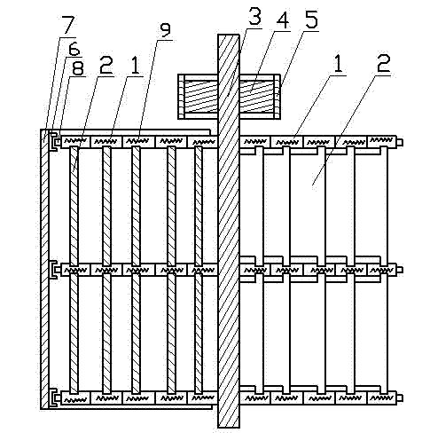 Flowing water louvered power machine