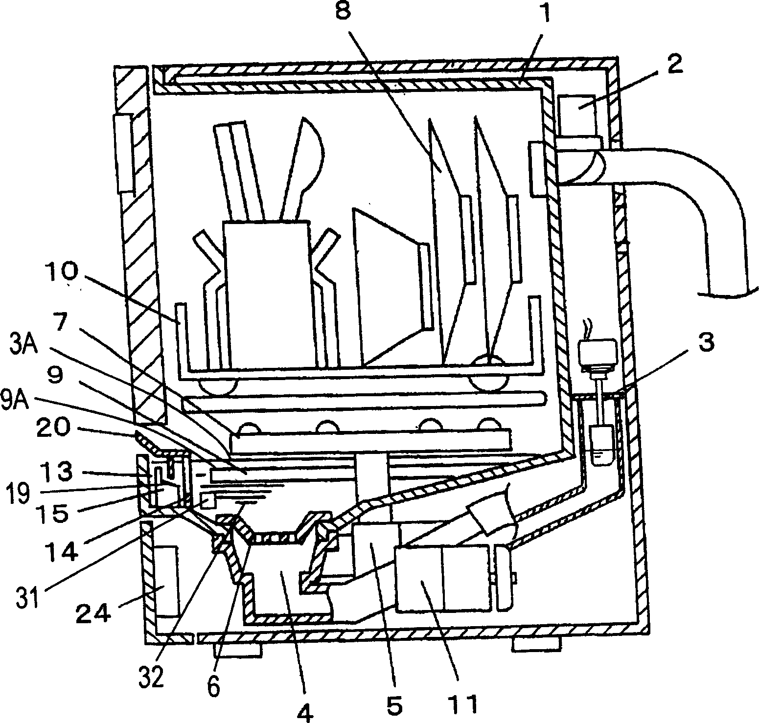 Tableware cleaning machine