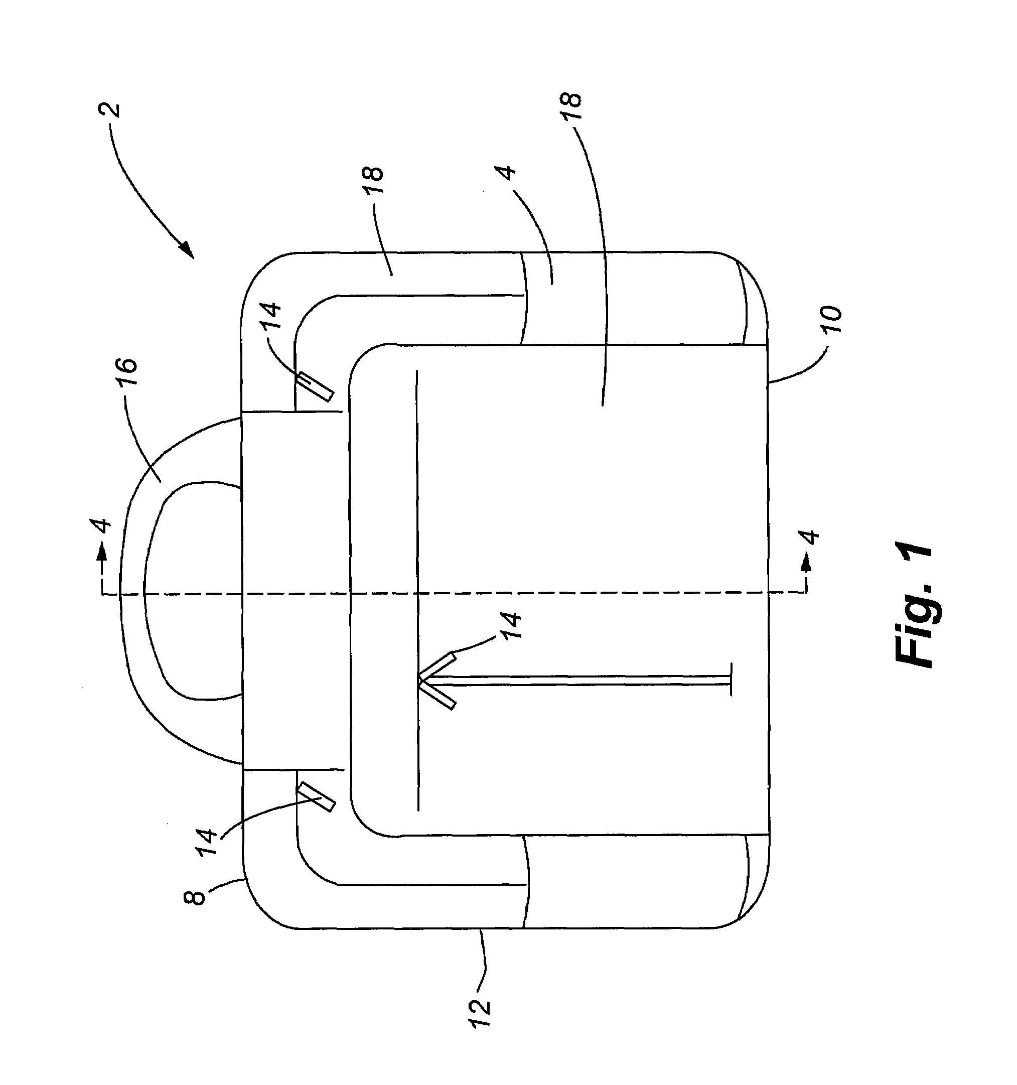 Case with selectively adjustable storage portion