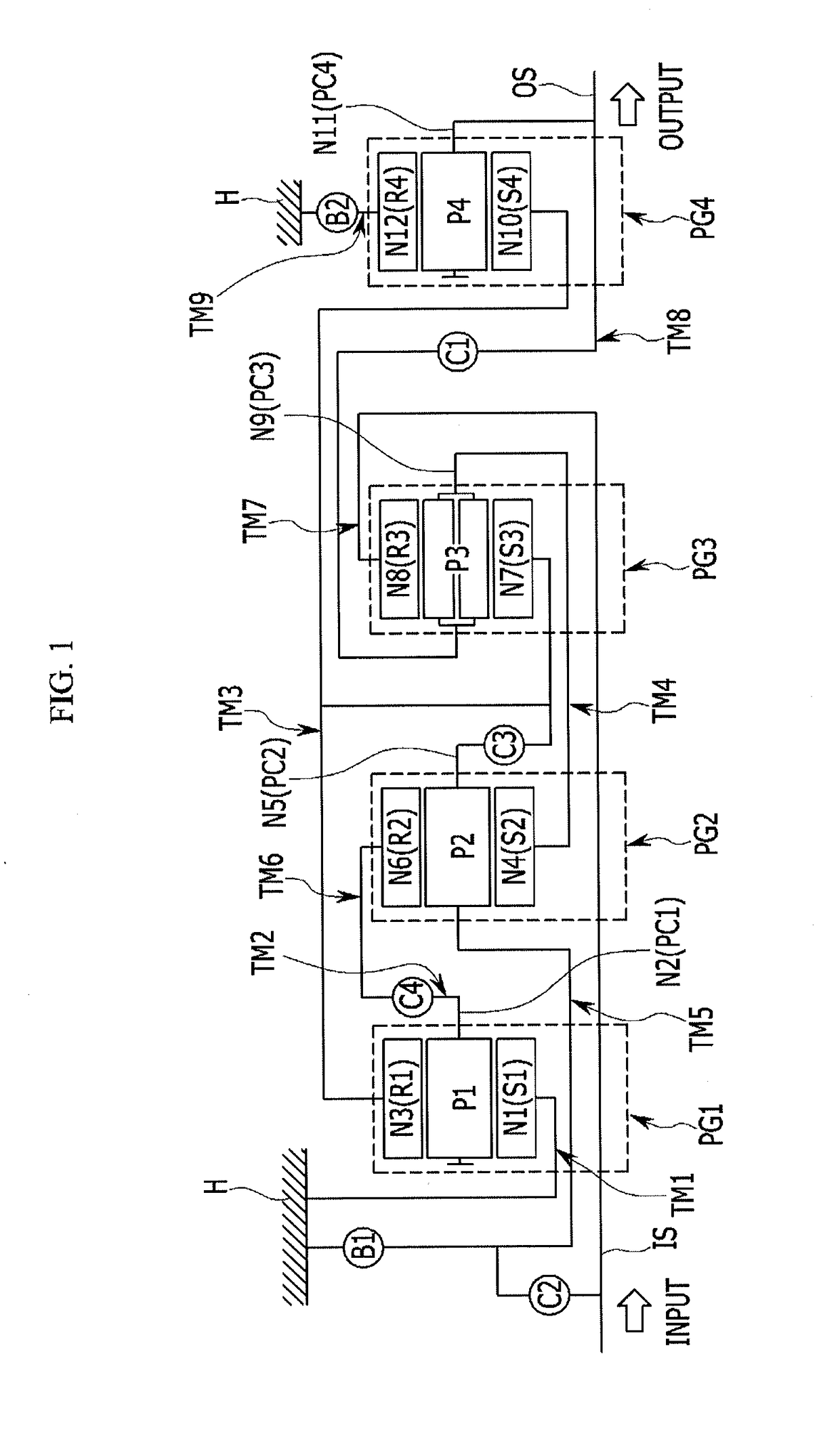 Planetary gear train of automatic transmission for a vehicle