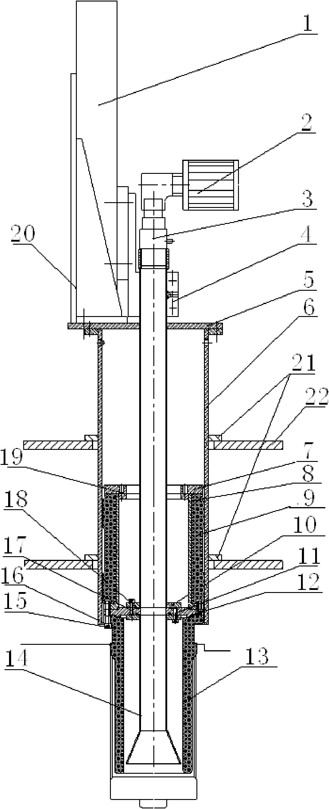 Drying tube positioning and exhausting device