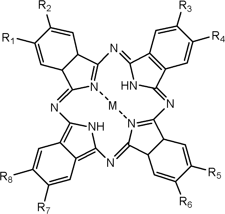 Low-temperature activation bleaching method by using water-soluble metal phthalocyanine