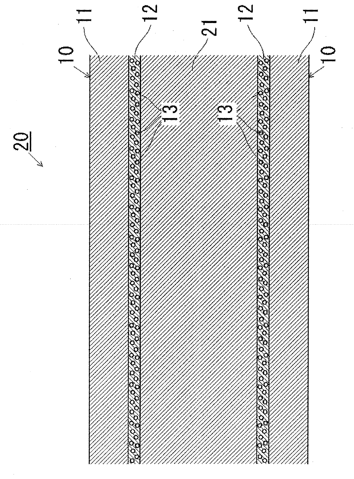 Sound-absorbing outer covering material and sound-absorbing material