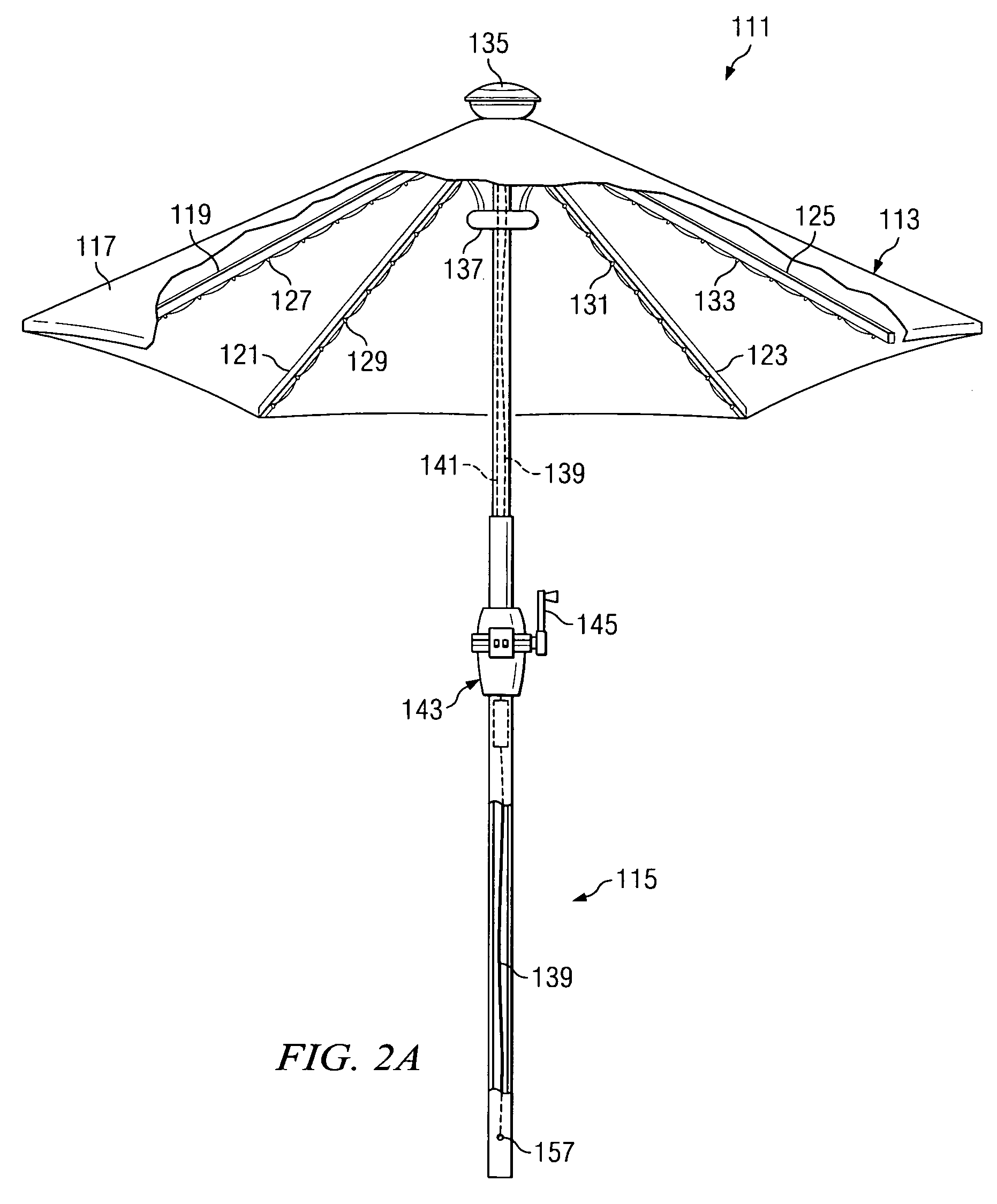 Outdoor lighting system with cold cathode ray tubes