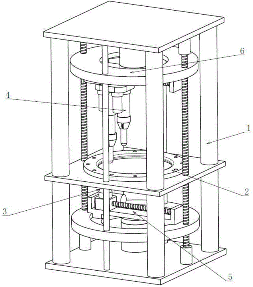 Plate double-side three-point incremental forming device