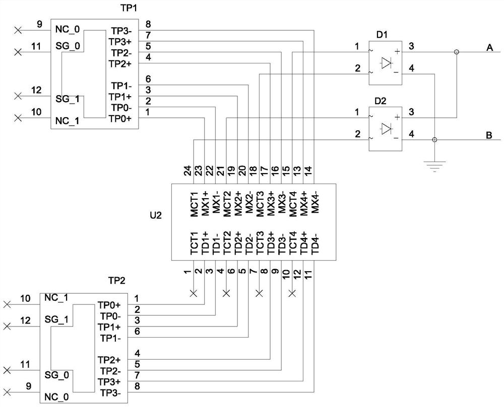 Adjustable power network power receiving circuit and equipment