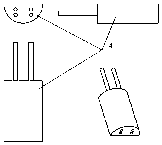 Microsensor capable of being embedded in movable part in cavity