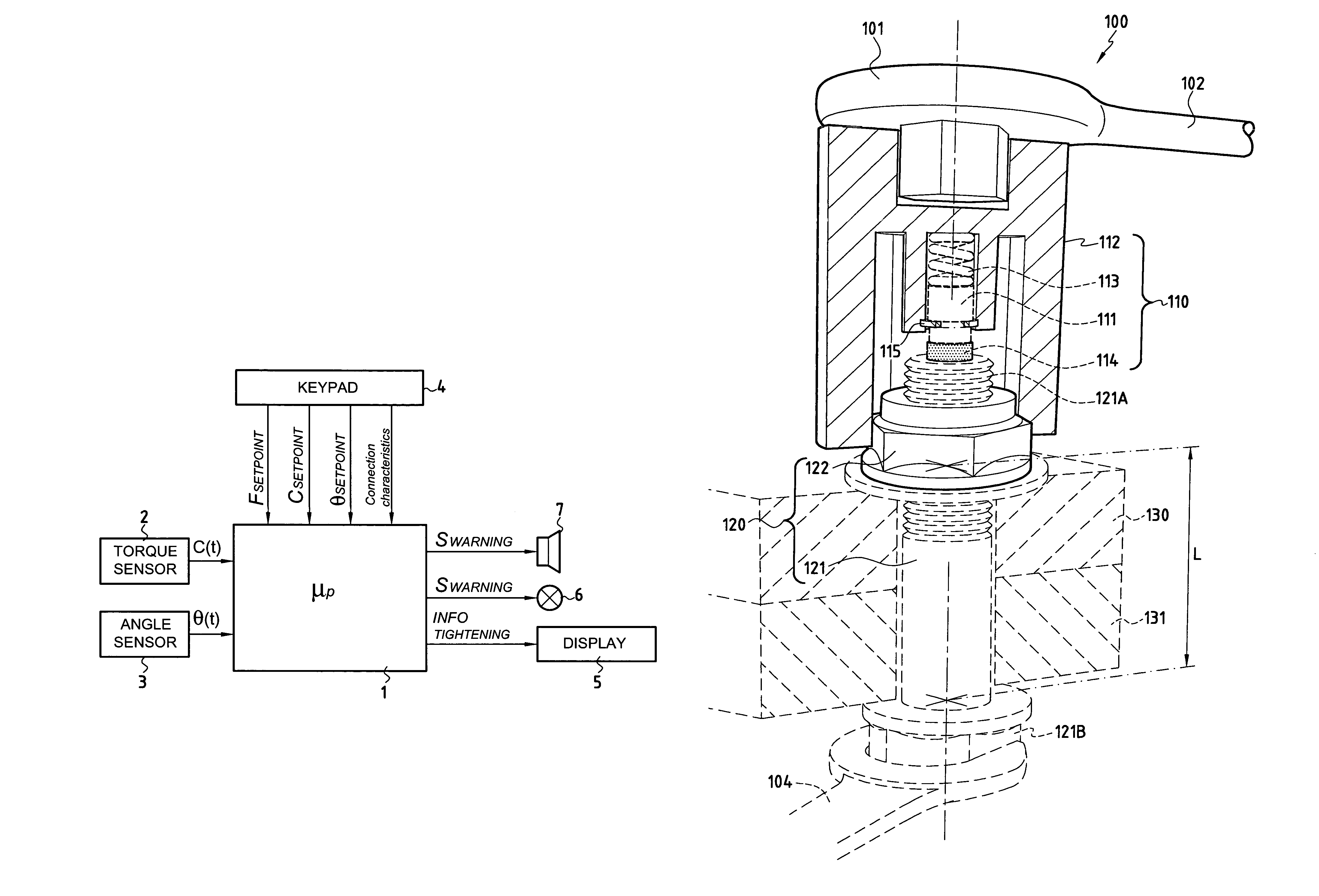 Wrench with controlled tightening