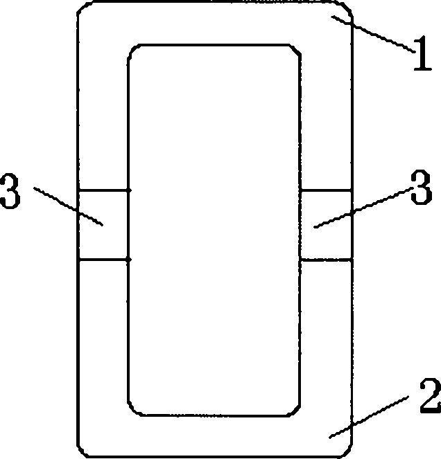 Core for composite induction transformer