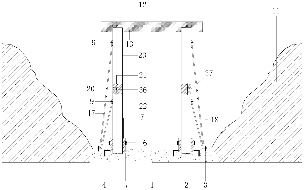 Construction method of assembly type prefabricated plate disassembly-free thin plate tire film prefabricated ring beam reinforcing system