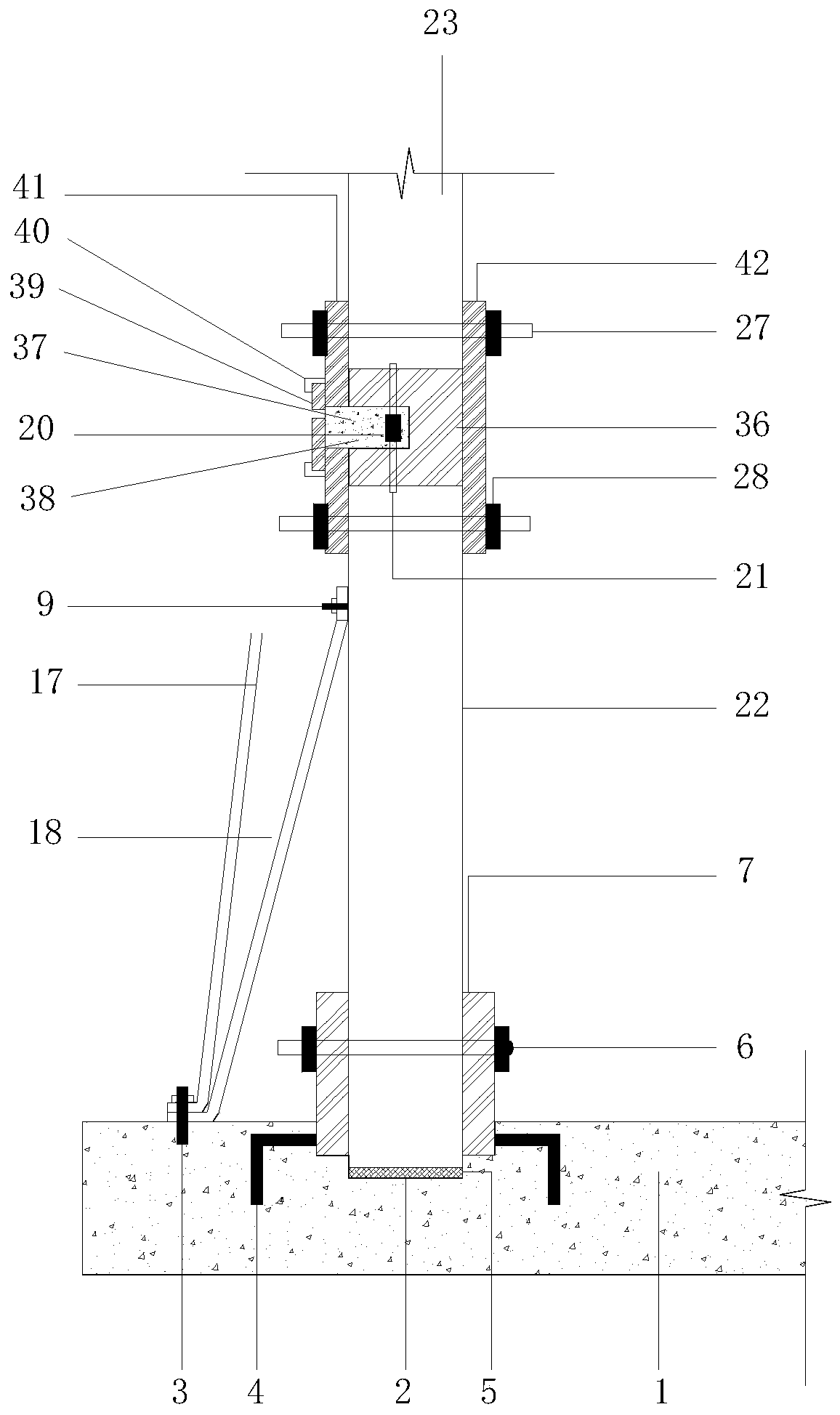 Construction method of assembly type prefabricated plate disassembly-free thin plate tire film prefabricated ring beam reinforcing system