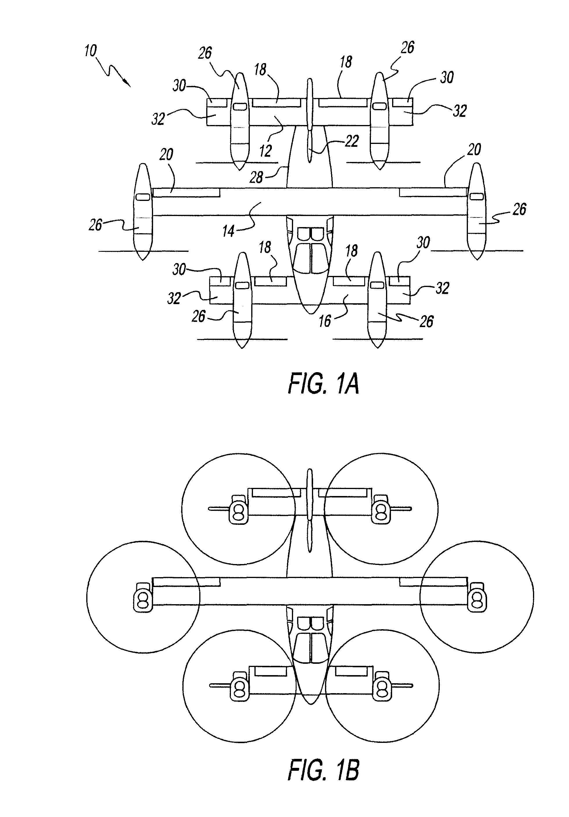 Three-wing, six tilt-propulsion unit, VTOL aircraft