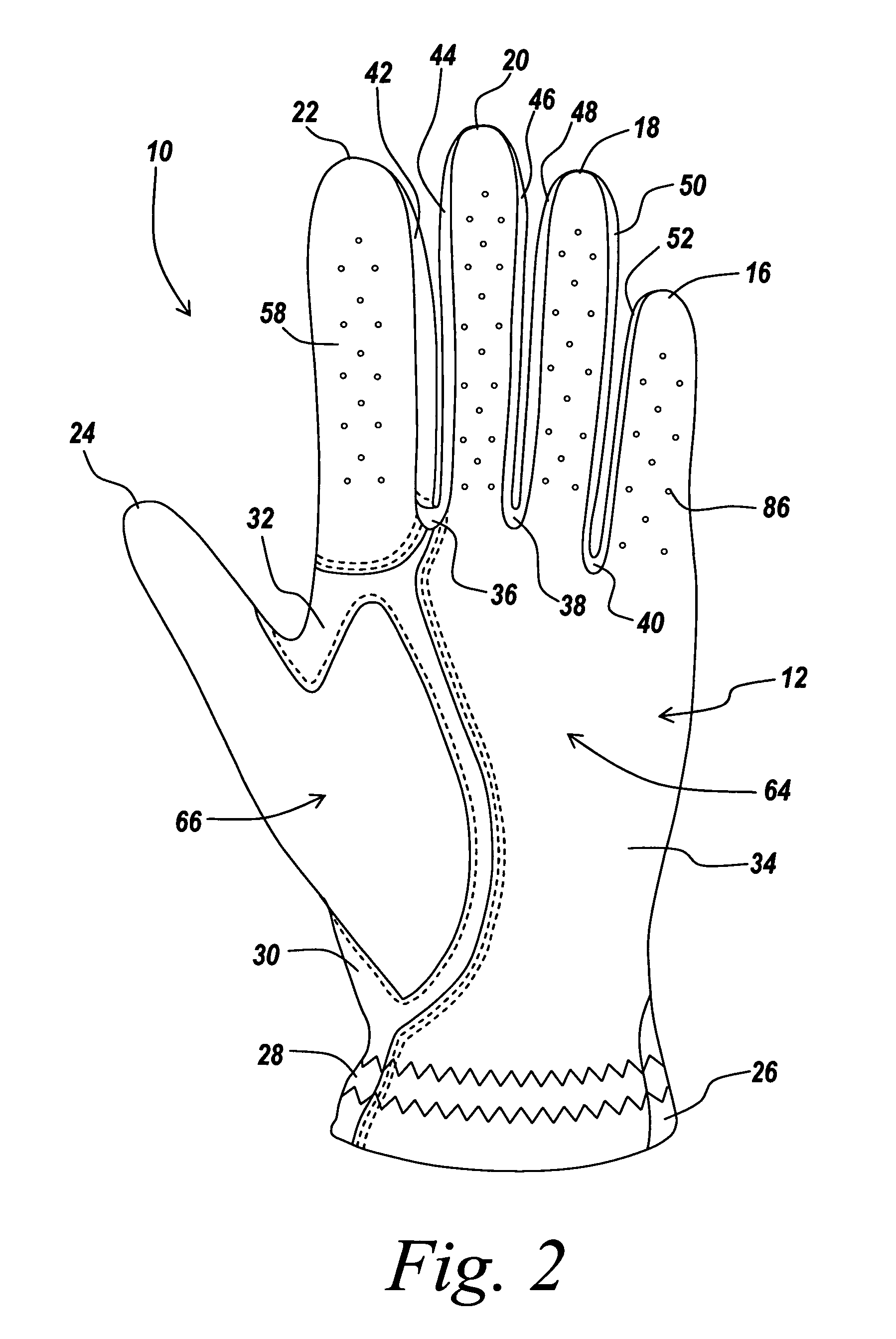 Golf glove with thumb support