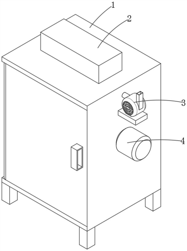 Cleaning and dust removing device for engineering surveying and mapping