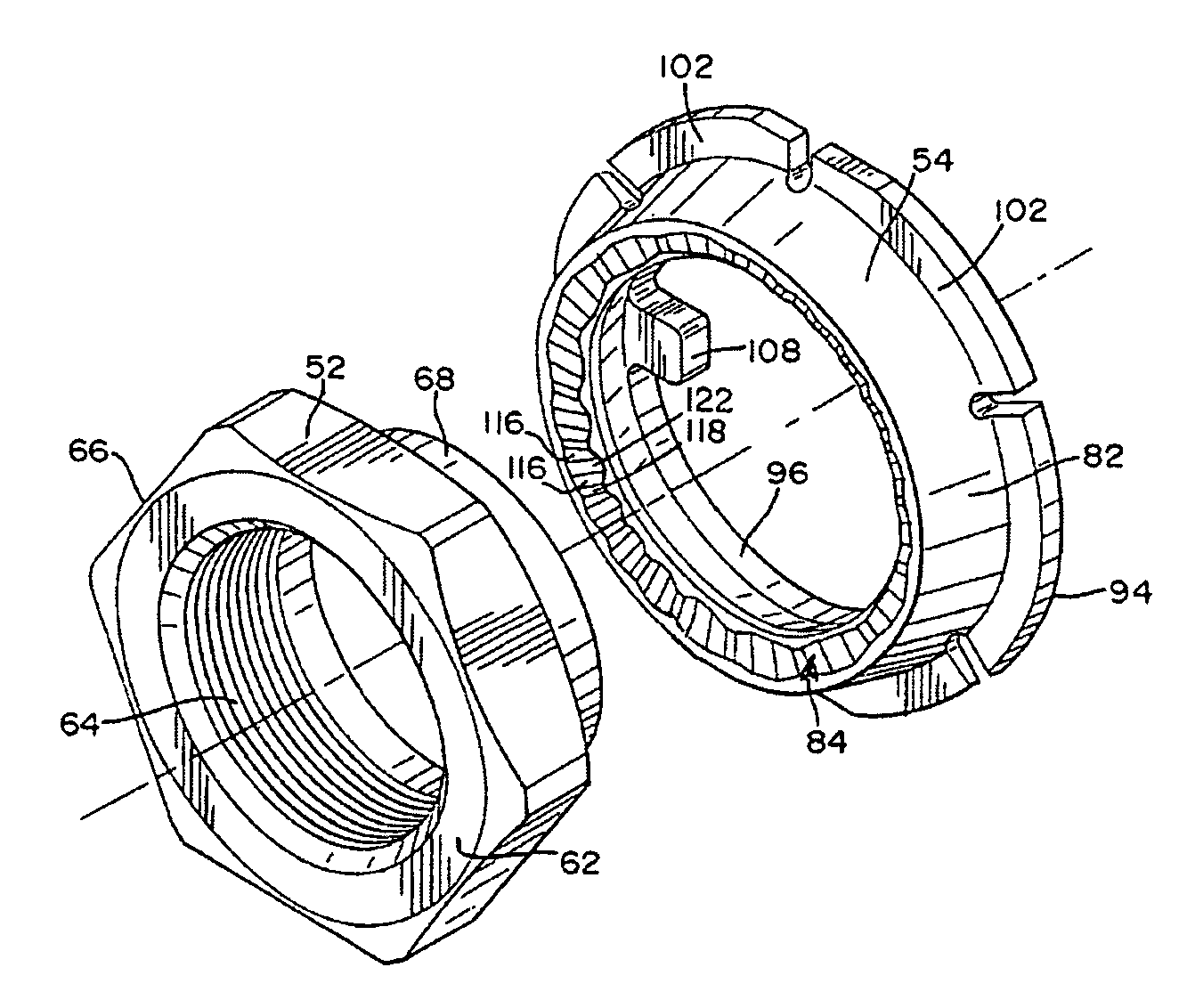 Locking fastener assembly