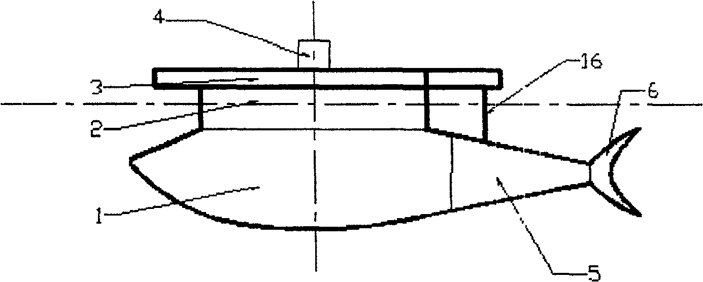 Bionic double tail sterm propeller