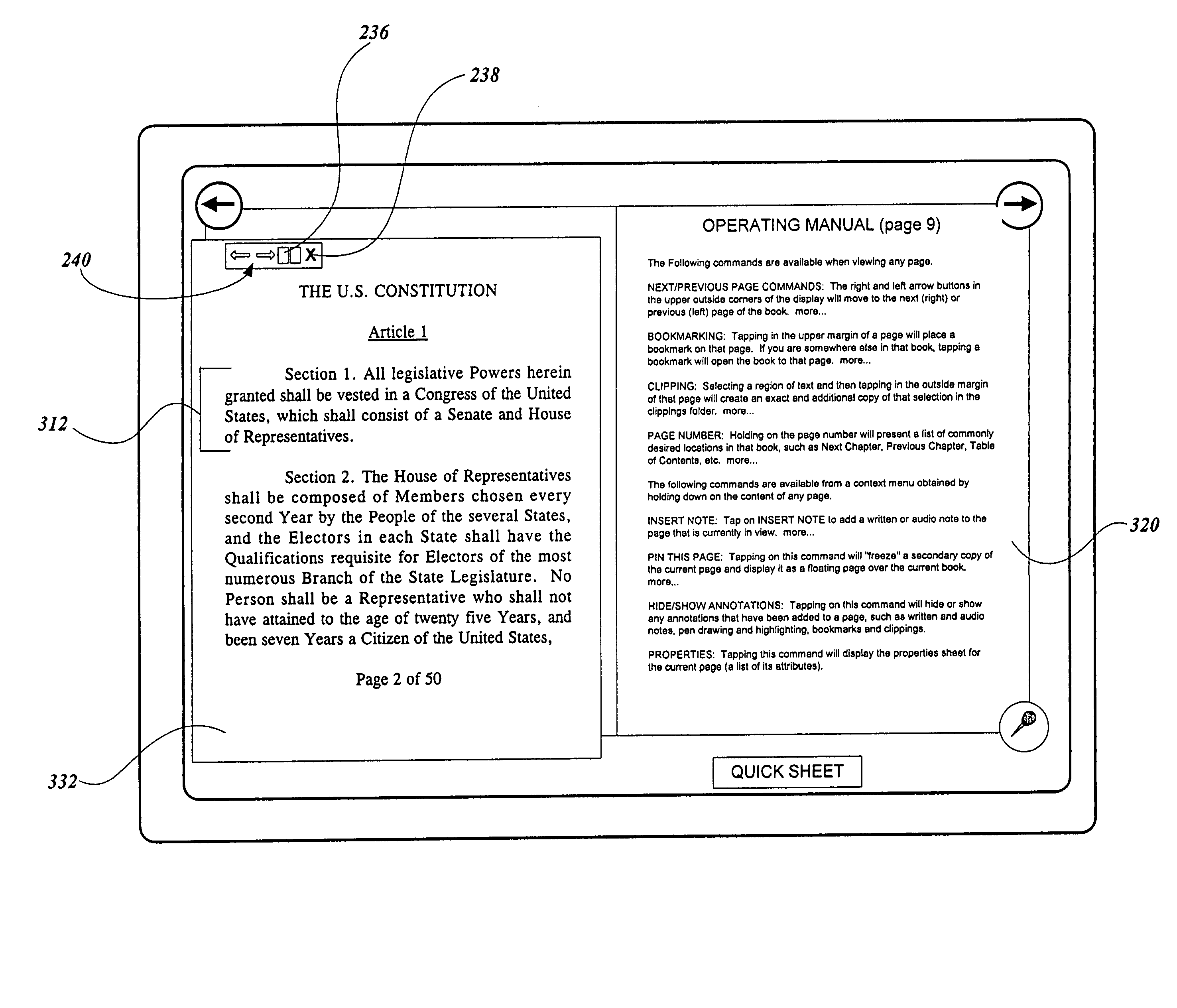 Methods and apparatus for displaying multiple contexts in electronic documents