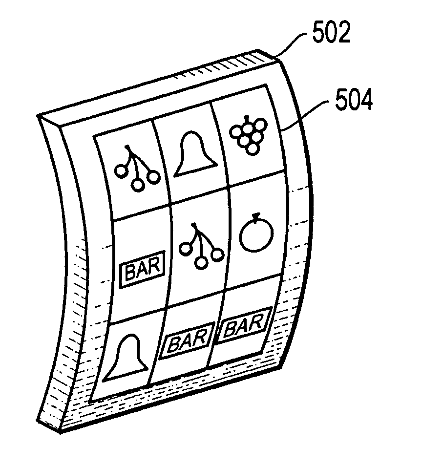 Curved surface display for a gaming machine