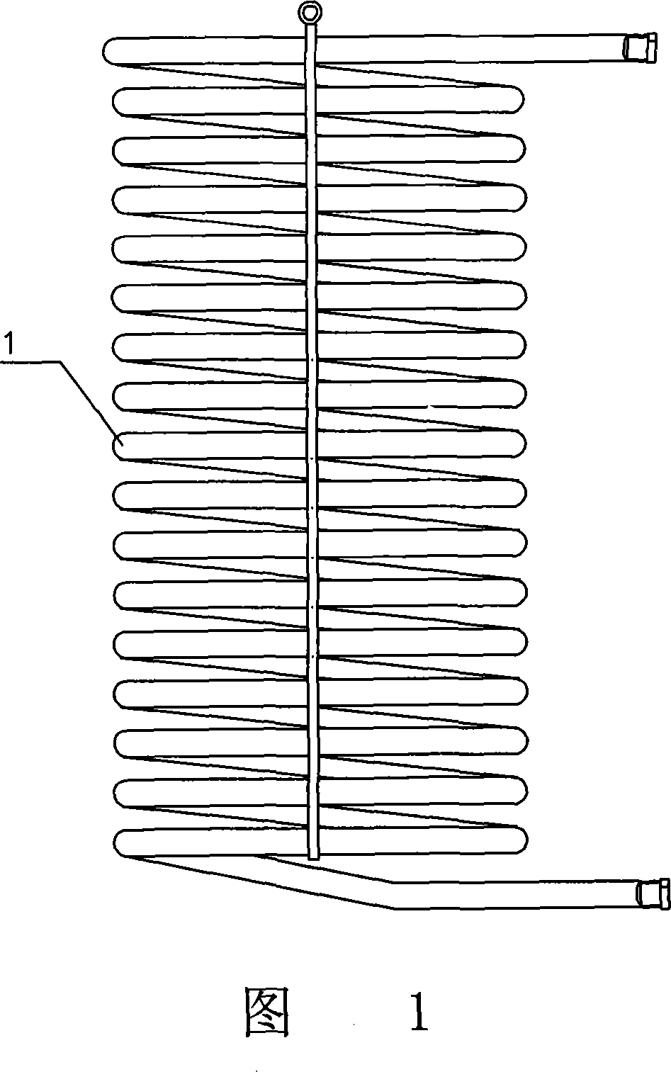 Double-sided coil pipe enamel process and double-sided coil-pipe