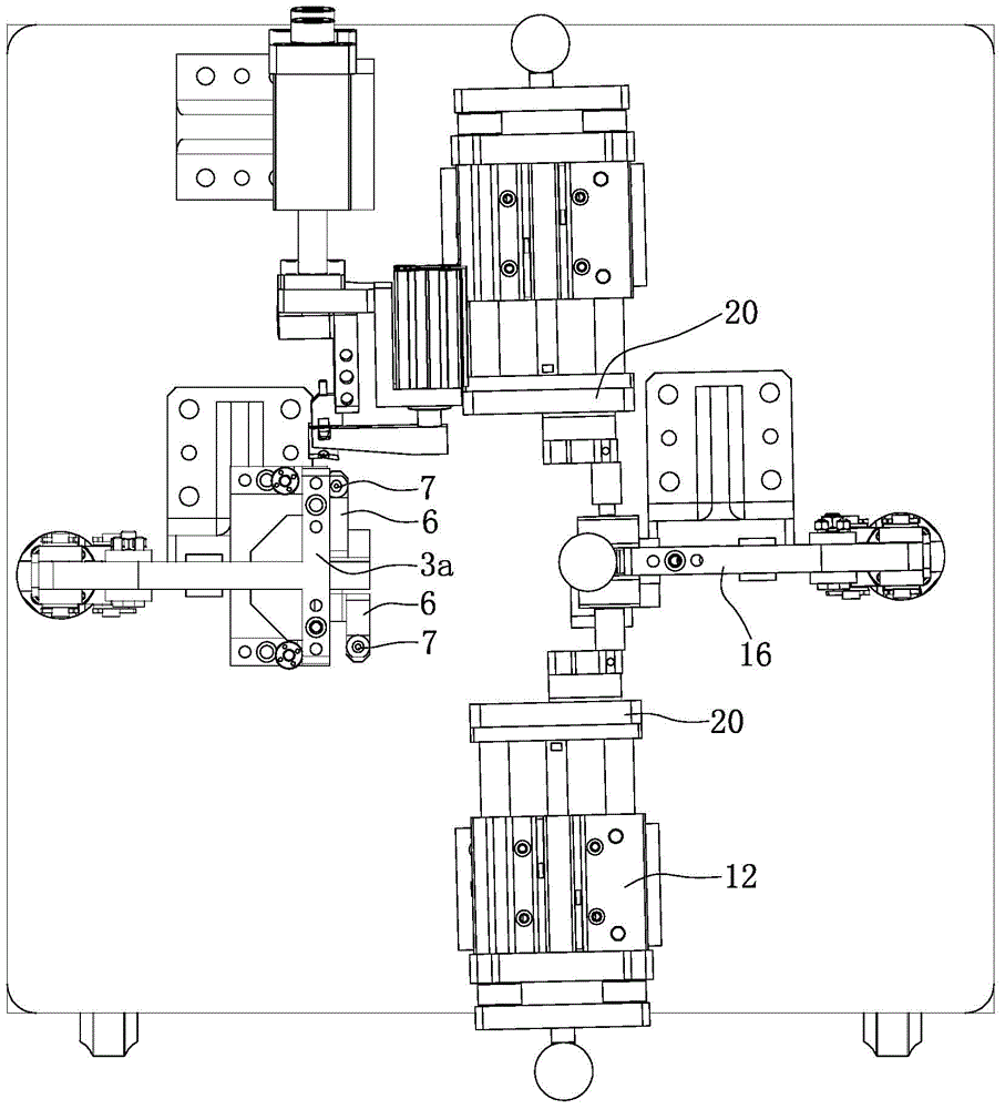 Front and back clamping mechanism for welding mounting bracket assembly of automobile steering column