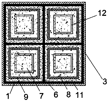 Multi-layer separate type energy-consuming member