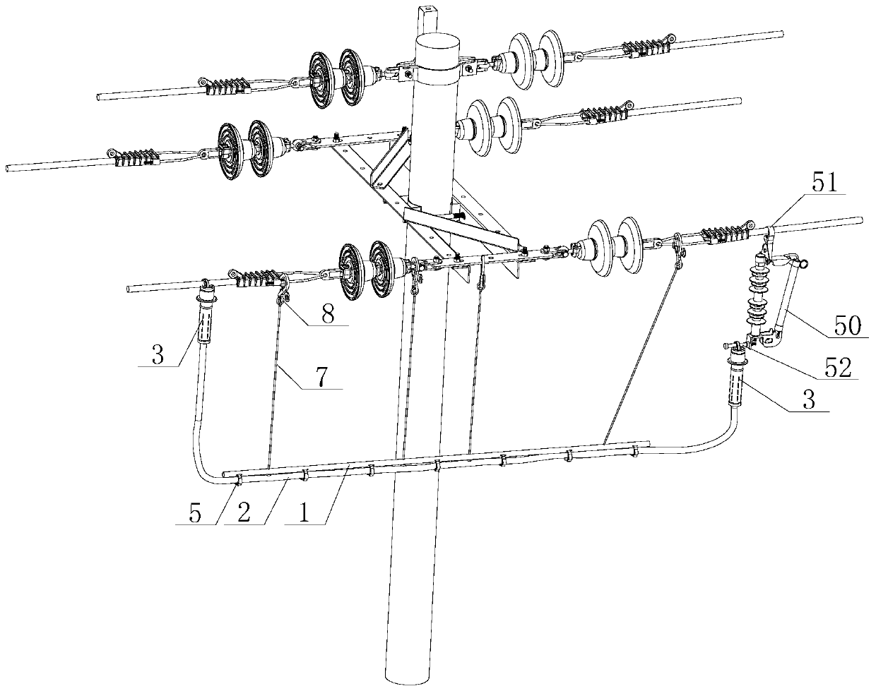 Portable live working bypass equipment