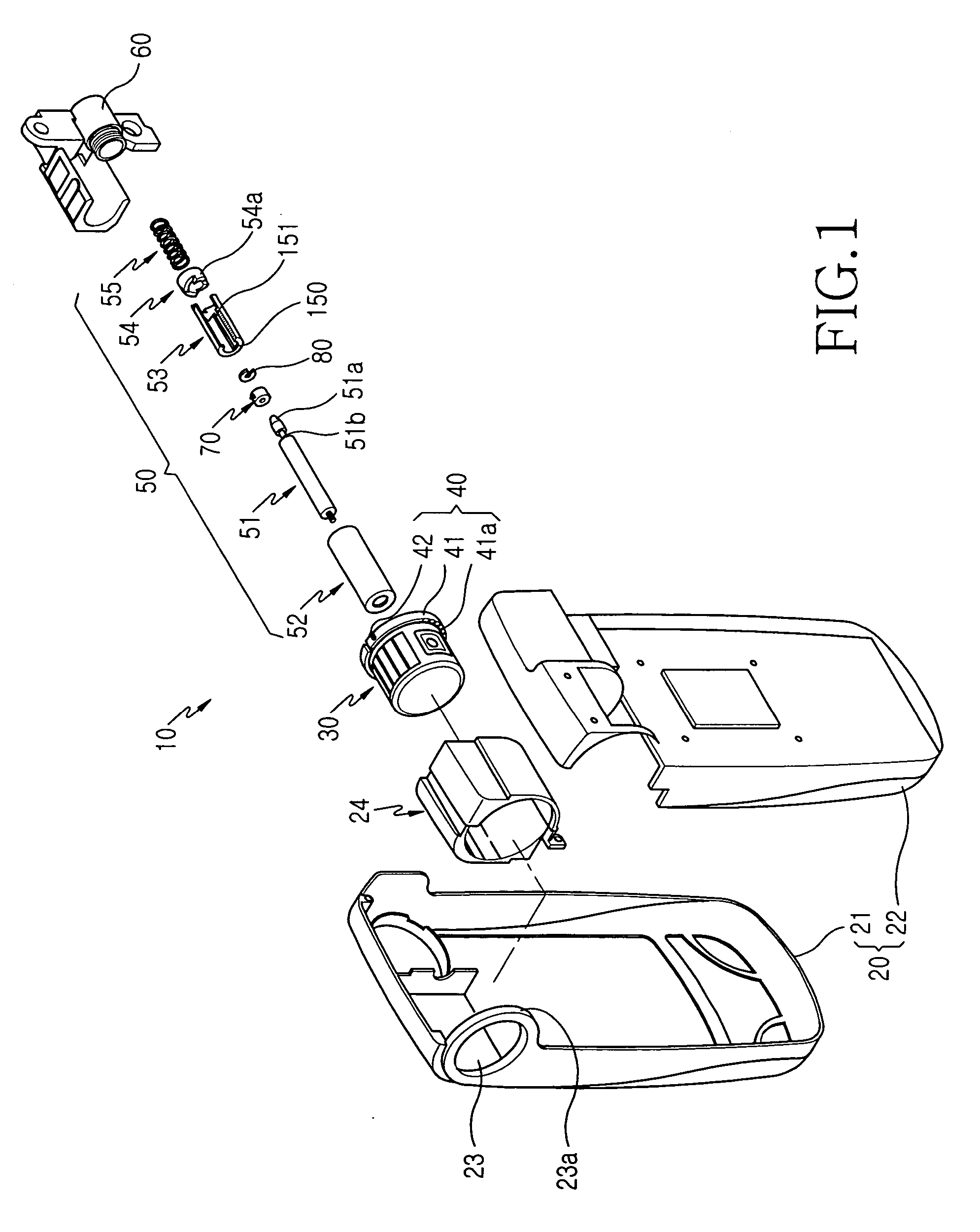 Camera lens module pop-up device for portable wireless terminal